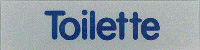 Mini-Wortschild 'Toilette'